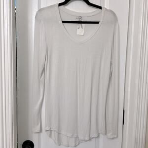 Rec face white long sleeve size L